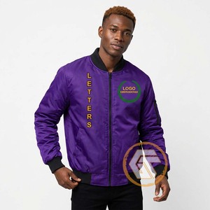 High Quality Omega Satin Men's Varsity Jacket Customized Breathable Greek Treasures Stand Collar <b>Covered</b> <b>Button</b> Closure 140g - Product Image 2