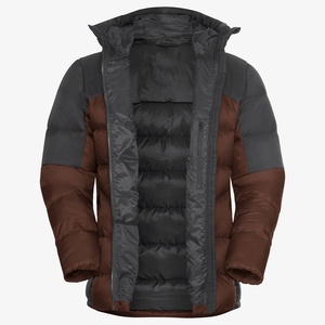 Chaquetas acolchadas de alta calidad para hombre para invierno, abrigo de burbujas para clima frío con cierre de cremallera, relleno de algodón - Product Image 6