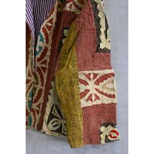 Chaqueta Lavinas Khambadiya Bordada de Algodón Transpirable, Acolchada y de Secado Rápido, Hecha a Mano, Estilo Boho, con Parches Indios Vintage - Product Image 3