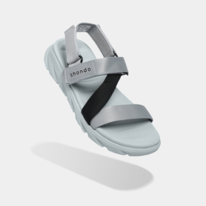 Sandalias Deportivas con Cierre de Velcro, Suela Gris Ligera, Tiras Negras, Nuevo Artículo, Punta Abierta, Estilo Casual - Product Image 5