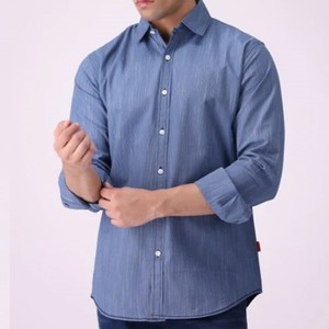 Camisa de Botones para Hombre, Tendencia Actual, Hecha a Medida, Ligera, Fácil de Usar, Transpirable, Cómoda, Duradera, de Franela, de Alta Calidad, Antiarrugas - Product Image 1