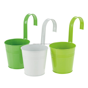 Wall mounted iron <b>bucket</b> exporters of modern <b>metal</b> planters and garden <b>buckets</b> high demanding flower pots and planters - Product Image 6