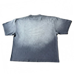 T-shirt en coton 100% personnalisé, couleur unie, prix bas, effet délavé, haute qualité, respirant, nouvelle arrivée, style unique, vente en ligne - Product Image 2