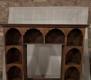 Étagère murale en bois massif, meuble de rangement multi-niveaux pour salon, bureau et aménagement intérieur - Product Image 6