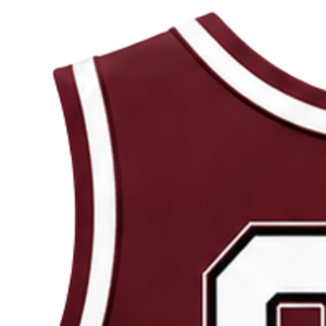 Haut court sans manches col en V pour femme, couleur marron et blanc, pour cheerleading, performance athlétique, uniforme d'équipe, compétition et entraînement - Product Image 4