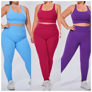 Vêtements de sport sur mesure grande taille pour femmes, ensembles de yoga, vêtements de sport pour la gym, vêtements de yoga pour l'extérieur, tenue de sport active, vêtements de fitness pour femmes - Product Image 6