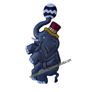 Arte de pared de Metal personalizado de nueva fábrica, decoración de pared de elefante salvaje, cuadro colgante para el hogar, cafetería, restaurante, Hotel y oficina - Product Image 1