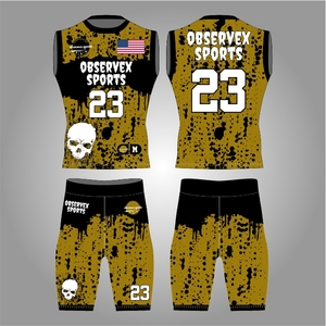 7v7 Uniform High Quality Flag Football Uniform Set Designed 7on7 Superior <b>Compression</b> Fit For Quick Movements - Product Image 1