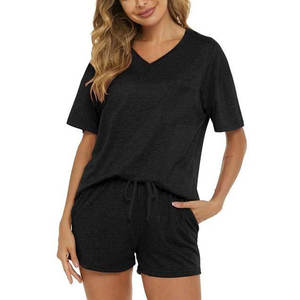 Camiseta Corta de Algodón y Elastano de Alta Calidad para Mujer, Cuello Casual, Corte Ajustado, Diseño Personalizado con Estampado, Parches Bordados de Verano, Talla XL - Product Image 1