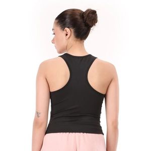 <b>Women's</b> <b>Black</b> BodyCore Padded Jersey <b>Tank</b> <b>Top</b> Sleeveless Slim Fit Eco-Friendly Yoga Workout Fitness Sportswear Activewear - Product Image 6