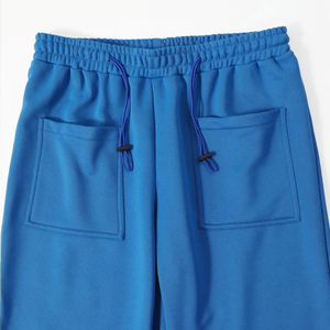 Wholesale <b>Men</b> Cotton Fleece Joggers Casual Sweatpants <b>Elastic</b> Waist Drawstring Long <b>Trousers</b> Custom Logo Bulk Order Loungewear - Product Image 3