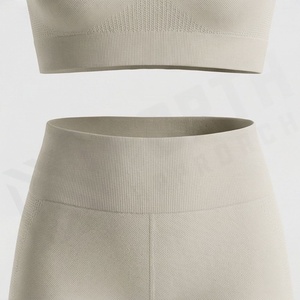 Conjunto de Yoga para Mujer de Alta Calidad y Comodidad, Color Sólido Personalizado, Transpirable, Logotipo Personalizado, Marca Privada, Ropa Deportiva para Gimnasio - Product Image 5