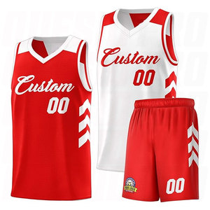Conjunto de Uniforme de Baloncesto Reversible de Secado Rápido, Transpirable, con Impresión por Transferencia de Calor, Tallas Grandes, Sublimado - Product Image 1