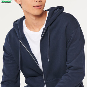 Chaqueta con capucha y cremallera completa, diseño sencillo y liso, para hombre, sin marca, de forro polar, uniforme, informal, para uso diario. - Product Image 5