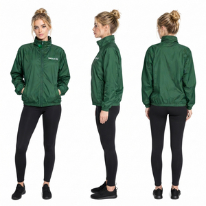 Chaqueta Bomber para Mujer con Cuello Alto, Resistente al Viento, Manga Larga, Cierre de Cremallera, Logotipo Bordado Personalizado, Chaqueta Casual Impermeable para Mujer - Product Image 5