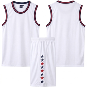 Custom Basketball <b>Jersey</b> Set Men <b>Women</b> Sleeveless Basketball Uniform with <b>Shorts</b> 100% Polyester Heat Transfer Logo Sportswear - Product Image 4