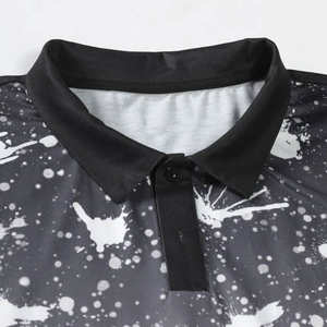 Camisetas de Polo de Golf para Hombre de Talla Grande, Elásticas, de Poliéster de Lujo OEM, de Alta Calidad, con Logotipo Personalizado, Fabricante de Camisetas de Golf - Product Image 4