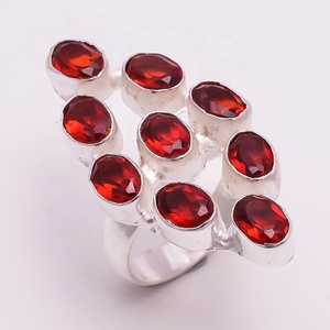 Hot Design New Women's Punk Jewelry Fashion Sterling Silver Plated Ring Amethyst Quartz Gemstone - Product Image 5