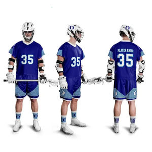 Uniformes de lacrosse réversibles unisexes pour hommes, style américain, imprimés, durables, respirants et écologiques, grandes tailles - Product Image 5