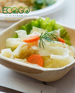 Assiettes en feuilles de palmier naturelles Eco2go Vietnam, vaisselle réutilisable écologique, biodégradable, non toxique, de qualité alimentaire - Product Image 3