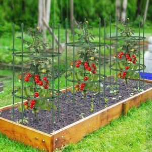 Lot de 3 treillis de jardin de 40 po/60 po de hauteur avec pinces et attaches Supports pour plantes Accessoires - Product Image 2