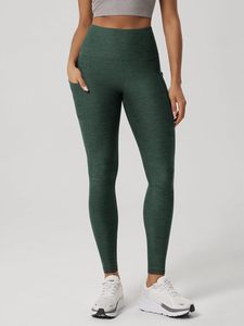 Leggings de yoga pour femmes de couleur unie |   Pantalon long minimaliste antibactérien en spandex/polyester à taille haute |   Prix de gros - Product Image 6