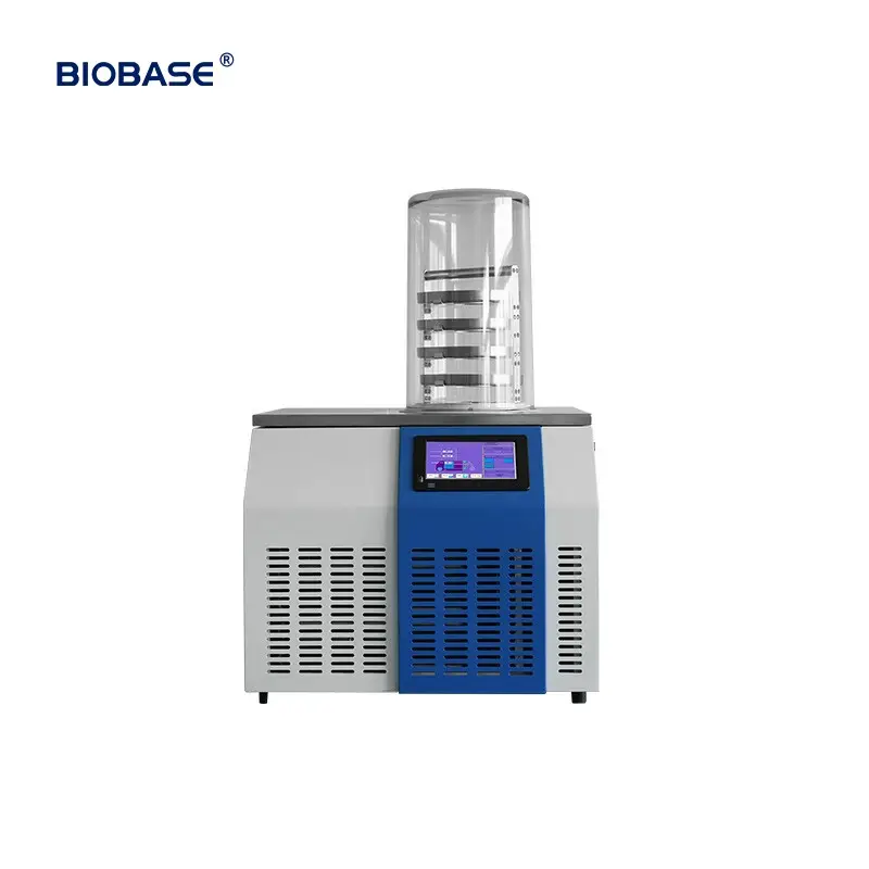 BIOBASE Équipement de lyophilisation Lyophilisateur Lyophilisateur Séchoir à vide de laboratoire avec pompe à vide standard