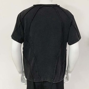 Camiseta Casual de Manga Corta para Hombre, Cuello Redondo, Tejido de Punto, Color Negro, Corte Regular, Diseño Liso - Product Image 1