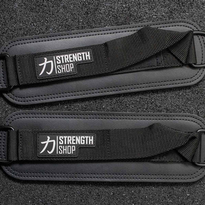สายรัดข้อเท้าแบบนีโอพรีนบุฟองน้ำสำหรับยกน้ำหนัก เพิ่มแรงในการยก ปรับได้ มีห่วงรูปตัว D สำหรับเชื่อมต่อสายเคเบิล เหมาะสำหรับออกกำลังกายในยิม - Product Image 6