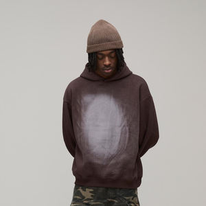 เสื้อฮู้ดดี้โอเวอร์ไซส์ทรงหลวม ยูนิเซ็กซ์ ผ้าคอตตอนหนา 410 กรัม สไตล์สตรีทแวร์สำหรับฤดูใบไม้ร่วง พิมพ์โลโก้ตามสั่ง เป็นมิตรต่อสิ่งแวดล้อม จำหน่ายราคาส่ง - Product Image 4