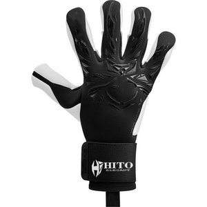 Guantes de Portero de Fútbol de Neopreno y Caucho con Diseño Personalizado Alemán en Látex Negro y Blanco, con Dedos Negativos Inyectados y Extensibles - Product Image 2
