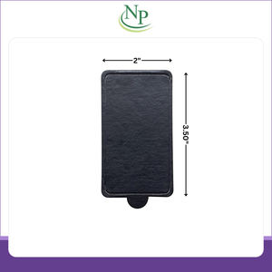 Tabla para pasteles de forma rectangular, altamente duradera, ecológica y de calidad alimentaria, disponible en color negro, de un vendedor indio. - Product Image 3