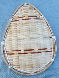Crafted by Hand Natural Bamboo Set 4-Piece Display <b>Tray</b> Pastry Treats 23cm Round Oval Rectangular <b>Tea</b> Serving Snacks in Vietnam - Product Image 2