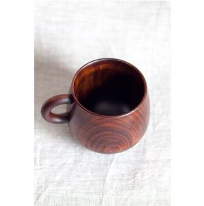 Premium Wooden Mug Handcrafted Solid Wood Coffee <b>Cup</b> Rustic Style Eco Friendly Drinkware for Home Cafe Restaurant Use - Product Image 3