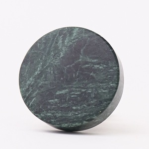 Pomo de Cajón Redondo Tradicional de Piedra Verde Oscura Tallado a Mano, Tirador para Armario, Cómoda, Cocina, Muebles de Sala de Estar - Product Image 3