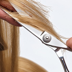 Stainless Steel <b>Dog</b> Grooming <b>Scissors</b> Straight Hair Cutting Shears Blunt Tip Barber Salon Use - Product Image 3