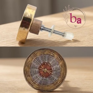 Poignée de meuble en bois Beads Art Ba, design moderne, durable, écologique, multifonction, installation facile, pour la maison - Product Image 1
