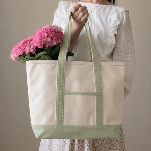 Sac de voyage de luxe en toile épaisse avec fermeture éclair, sac de week-end robuste en toile - Product Image 1