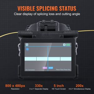 Giuntatrice a fusione per fibra ottica da 5 pollici con 4 motori, allineamento Clad 6S e riscaldamento 13S - Attrezzatura ottica - Product Image 4