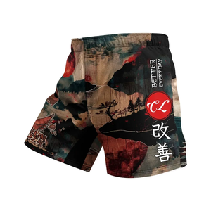 Pantalones Cortos de Muay Thai de Alta Calidad, Tejido de Poliéster Elástico en 4 Direcciones, Pantalones Cortos de Lucha con Impresión por Sublimación, Pantalones Cortos de MMA con Goma - Product Image 2