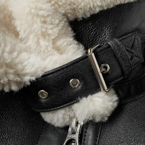 Veste en cuir à carreaux pour homme, style streetwear, nouvelle mode, haute qualité, prix de gros, manteau d'hiver coupe-vent et chaud - Product Image 5