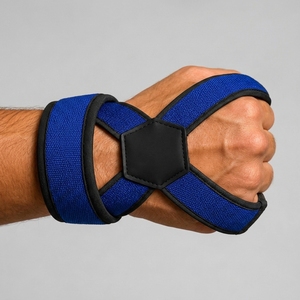 Sangles de musculation en néoprène et coton personnalisables avec logo, haute élasticité, écologiques, légères, en forme de 8, fermeture à pression, unisexe, universelles - Product Image 5