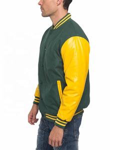 OEM Custom Manufacturer's <b>Men's</b> College Varsity <b>Jacket</b> Woolen Embroidered Wool Patches Leather Sleeves Baseball Letterman Style - Product Image 4