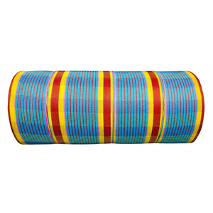 Rollo de Tela Tejida de PP Reciclado para Bolsas de Compra, Material Ecológico y Duradero para la Fabricación de Bolsas de Polipropileno a Rayas - Product Image 1