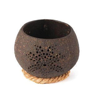 Top selling coconut <b>tealight</b> <b>holders</b> factory supply sustainable coco shell tea light candle <b>holder</b> - Product Image 2