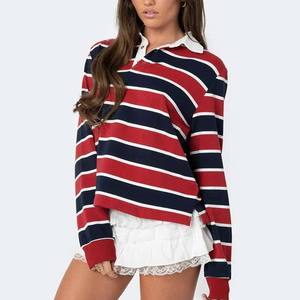 เสื้อโปโลแขนยาวลายทางสำหรับเล่นรักบี้และฟุตบอล รุ่นใหม่ล่าสุดสำหรับฤดูหนาว - Product Image 3