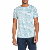 T-shirt de sport pour homme, séchage rapide, écologique, léger, respirant, évacuant l'humidité, coupe confortable, vêtements de sport pour l'entraînement, imprimé