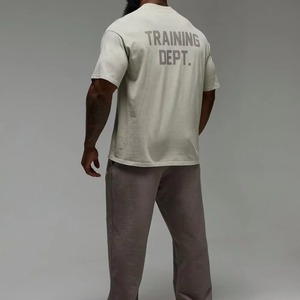 Camiseta Oversize para Hombre, Corte Cuadrado, Hombros Caídos, Ajuste Holgado, Algodón Pesado, Estilo Urbano, Diseño Personalizado, Proveedor - Product Image 1