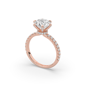 Bague en or 14K 10K avec diamant de laboratoire 3,08 carats, taille brillant rond, légère, unique, pièce de mode pour femme - Product Image 4