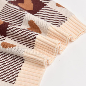 Chaleco de punto recortado estampado personalizado para mujer recién llegado Chaleco de punto recortado hecho de algodón para mujer - Product Image 4